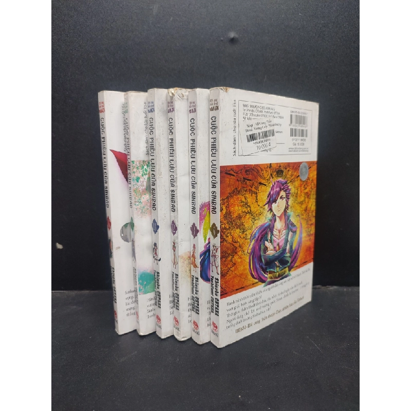 Combo 6 Cuộc phiêu lưu của Sinbad 6,8,12,13,14,16 mới 80% ố vàng HCM1906 Shinobu Ohtaka TRUYỆN TRANH 176300