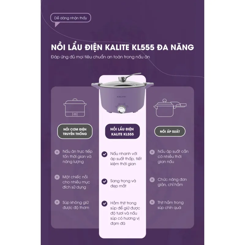 Nồi Lẩu Kalite KL555 – Sự Kết Hợp Hoàn Hảo Giữa Thiết Kế Và Công Nghệ Hiện Đại! 692786