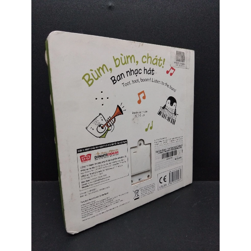 Sách âm thanh Bùm, bùm, chát ! Ban nhạc hát mới 70% bẩn bìa, bìa cứng HCM2110 Wee Gallery MẸ VÀ BÉ 917820