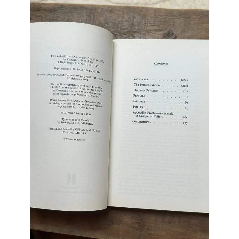 The Thrie Estaitis - Sir David Lindsay 735418