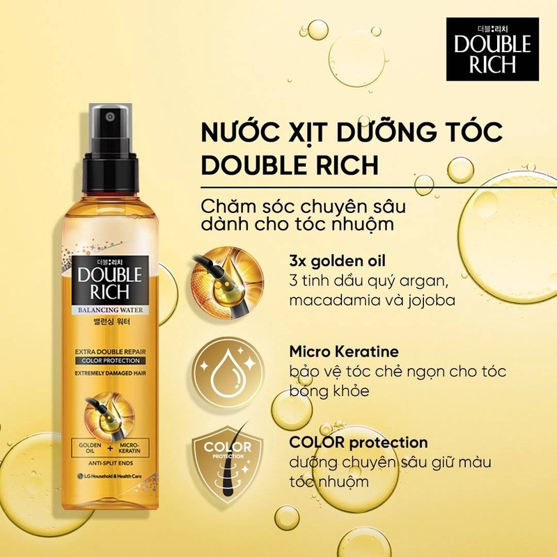 Xịt dưỡng tóc Double rich 120ml 312782