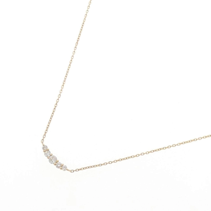 Dây chuyền kim cương K18YG 0.10CT - Hàng hiệu Chính hãng 864100