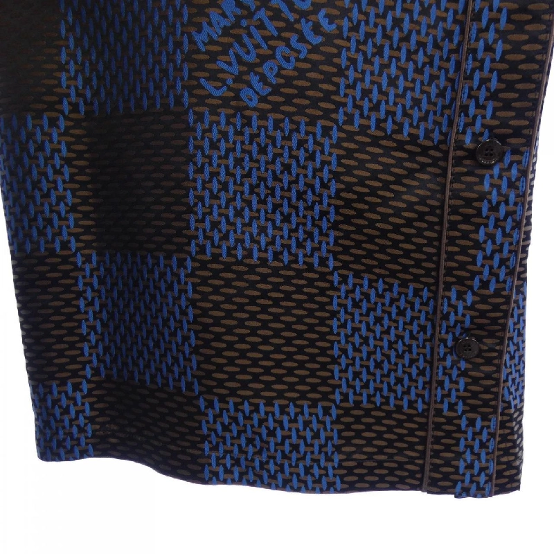 Quần pijama lụa Damier Louis Vuitton HQP76WHXQ - Hàng hiệu Authentic 890222