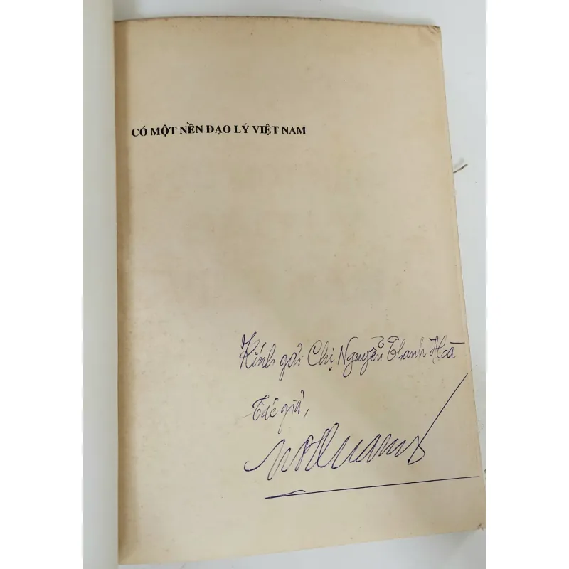 CÓ MỘT NỀN ĐẠO LÝ VIỆT NAM - Giáo sư Nguyễn Phan Quang 747583