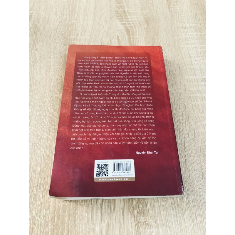 TIỂU SỬ VÀ HÀNH TRANG CÁC NHÀ KHOA BẢNG HÁN HỌC NAM BỘ 989643