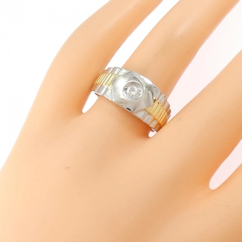 Nhẫn kim cương PT900/K18YG 0.10CT - Hàng hiệu Authentic 848124