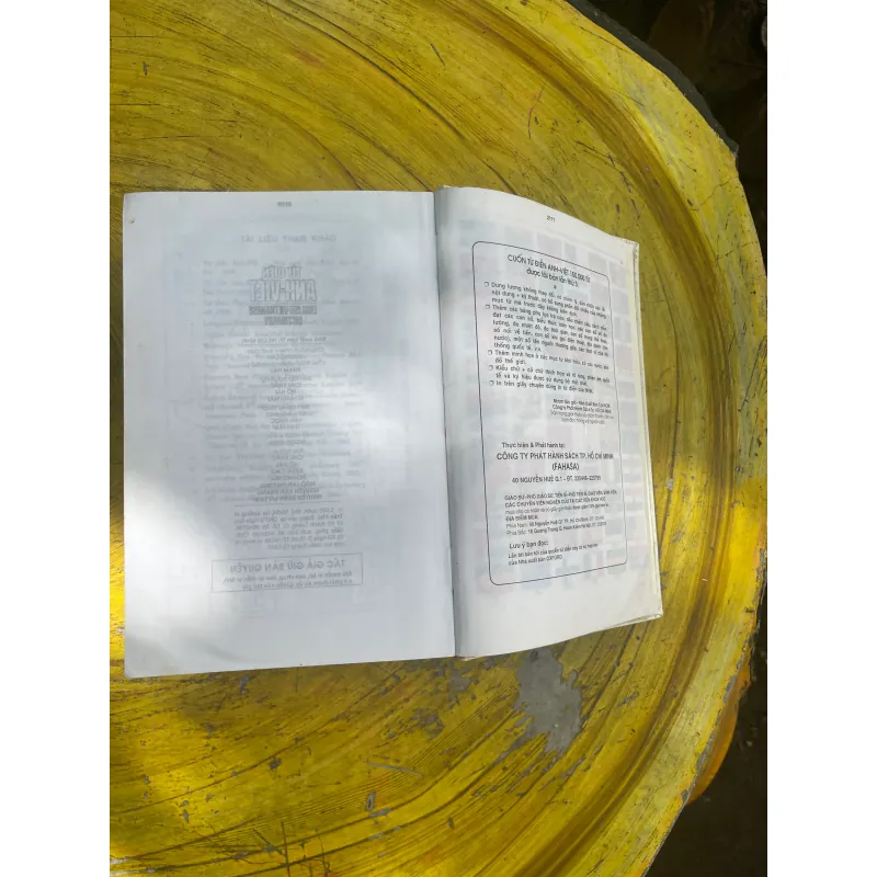 TỪ ĐIỂN ANH - VIỆT ENGLISH- VIETNAMESE DICTIONARY 1997 (a) 730675