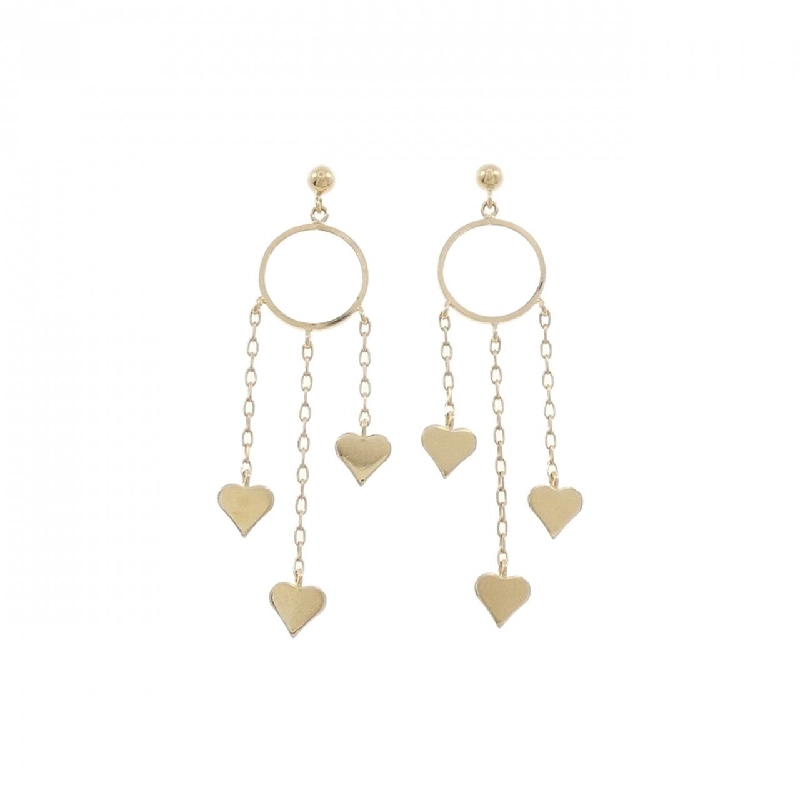 K18YG Bông tai hình trái tim - Hàng hiệu Chính hãng 875184