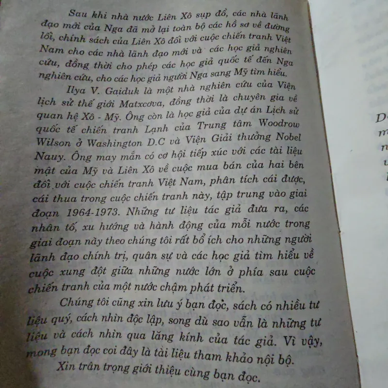 Liên Bang Xô Viết Và Chiến Tranh Việt Nam - ILYA V.GAIDUK 972235