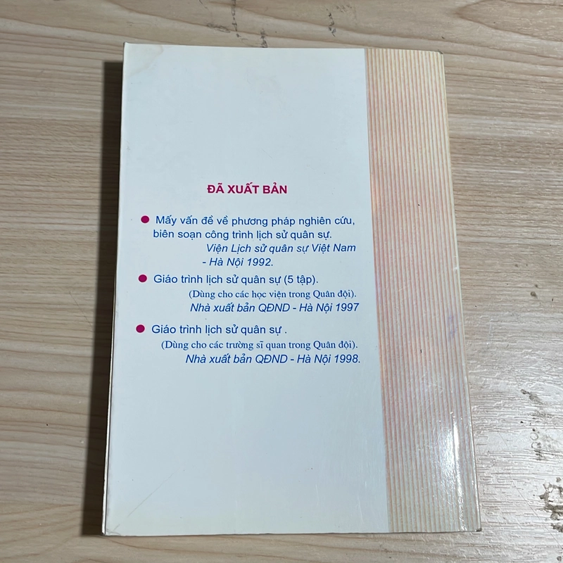 II Sách Quân Sự: Về Phương Pháp Nghiên Cứu Khoa Học Lịch Sử Quân Sự - 1999 548682