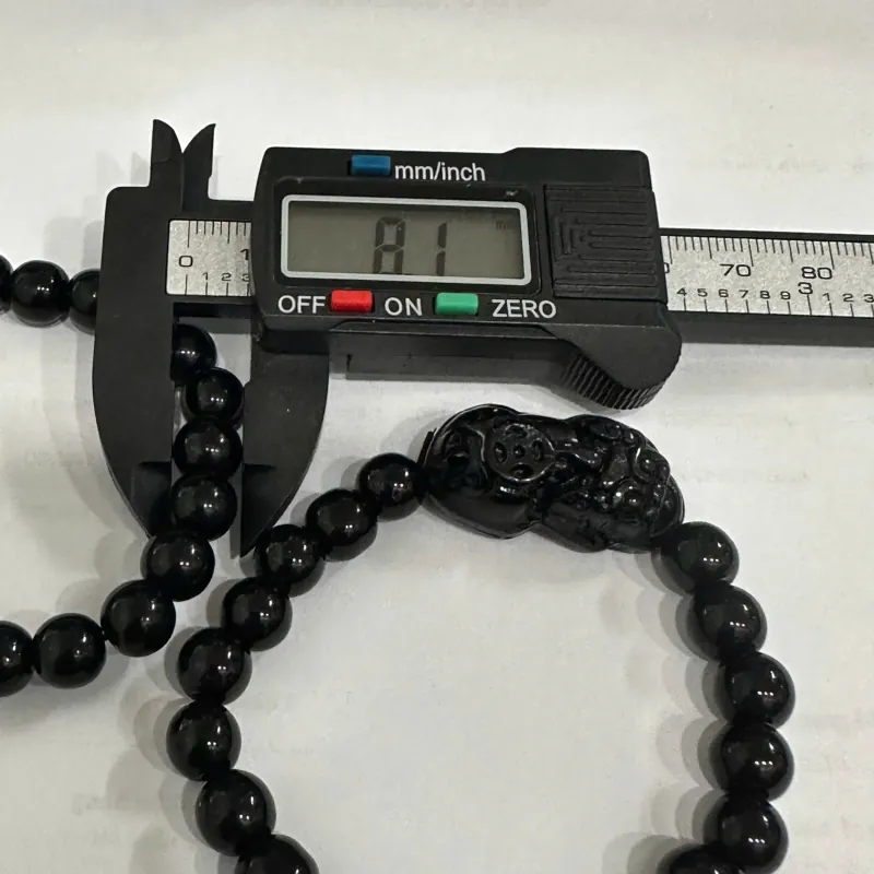 Vòng Tay Tỳ Hưu Đá Thạch Anh Đen Thiên Nhiên Size 8ly 601649
