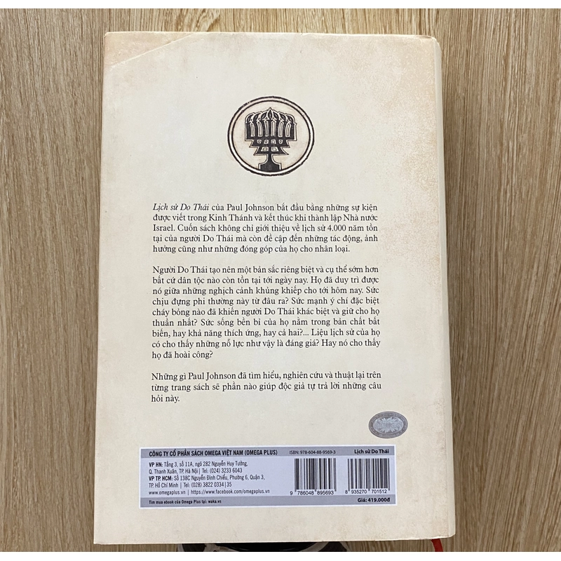 LỊCH SỬ DO THÁI *THE HISTORY OF THE JEWS *BÌA CỨNG* TẶNG BẠN QUÀ 0Đ FREESHIP THÁNG 5+6 316926