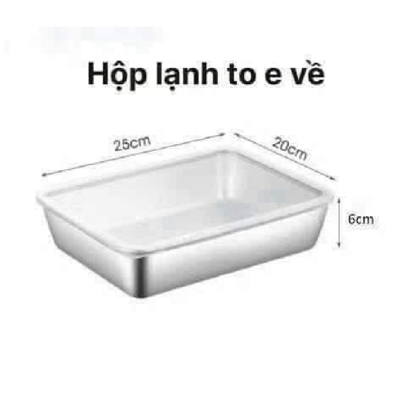 KHAY CHỮ NHẬT INOX 304 Có Nắp 68089