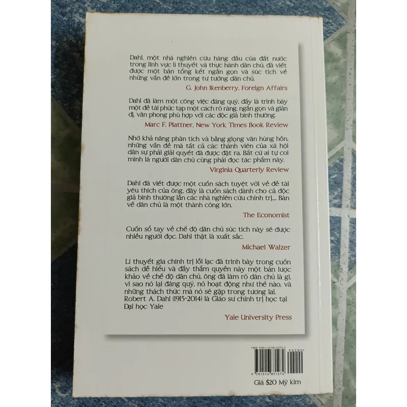 Bàn về dân chủ - Robert A. Dahl 558603