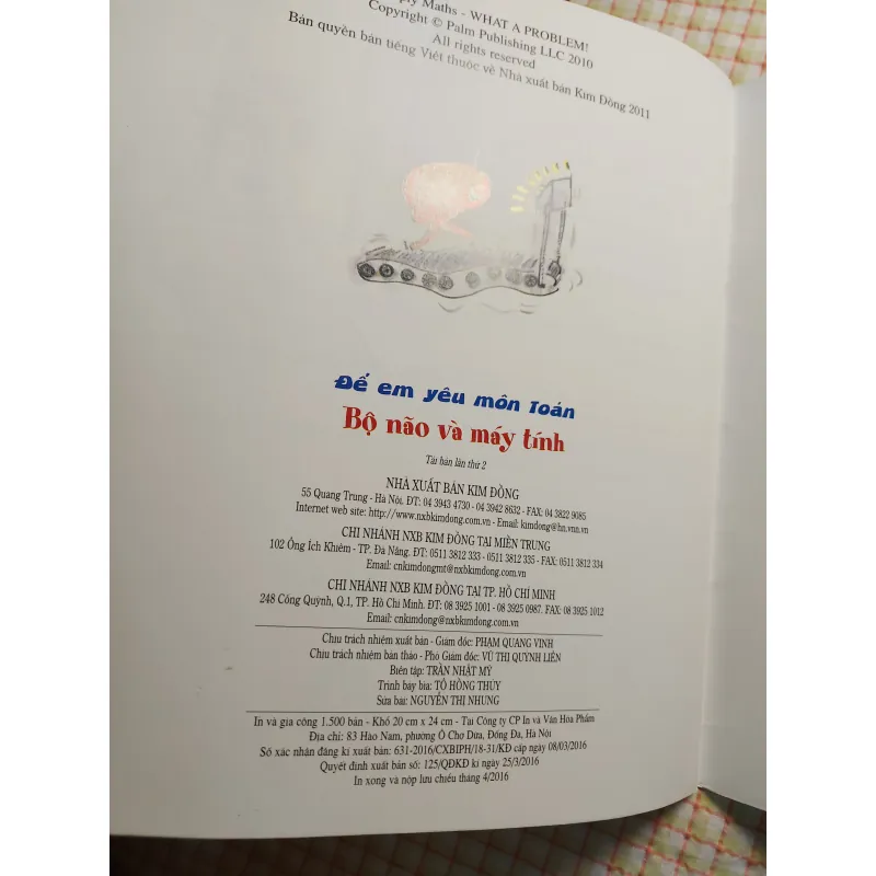 BỘ NÃO VÀ MÁY TÍNH - ĐỂ EM YÊU MÔN TOÁN 782531