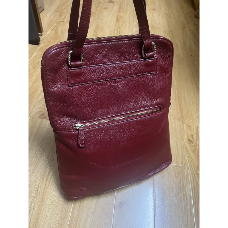 Túi tote nữ 31x35x8 da thật dập vân 2hand 996734