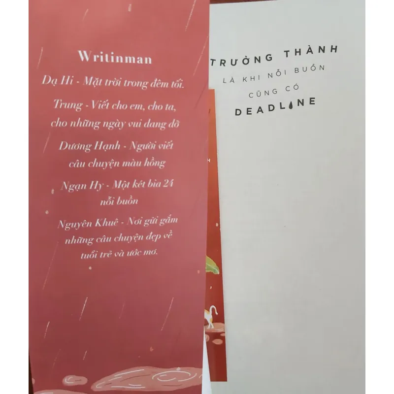 Sách Trưởng thành là khi nỗi buồn cũng có Deadline - Writiman 784253