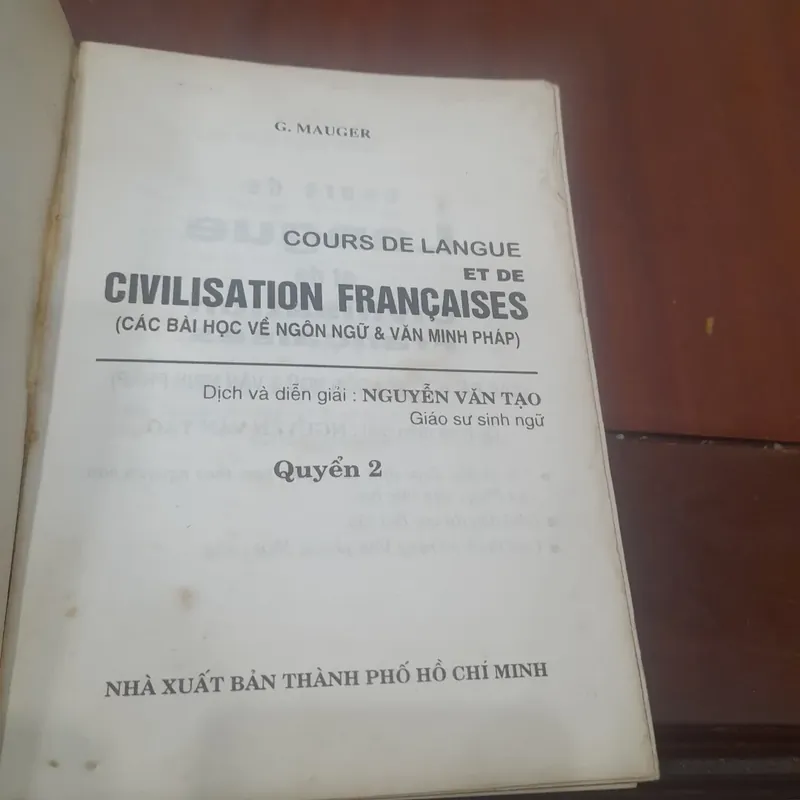 G. MAUGER - Bài học về Ngôn ngữ và Văn minh Pháp 592738
