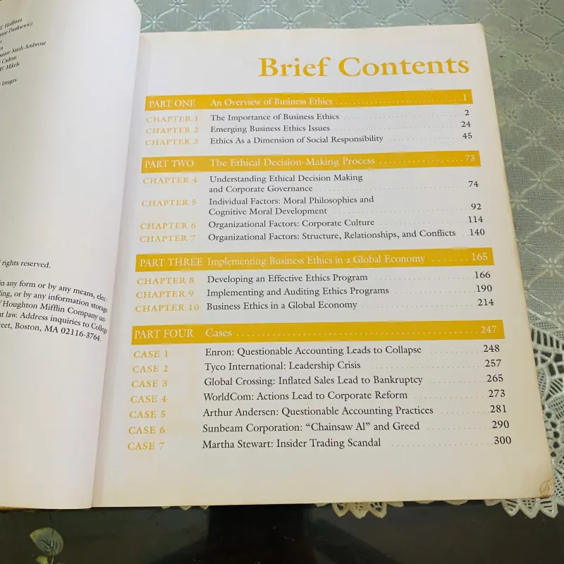 Business Ethics - Ethical Decision Making and Cases#HATRA 930986