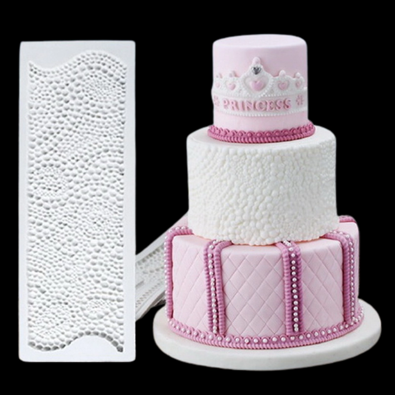 Khuôn silicon làm viền bánh, rau câu, fondant hình chuỗi ngọc - Mã số 1076 338156