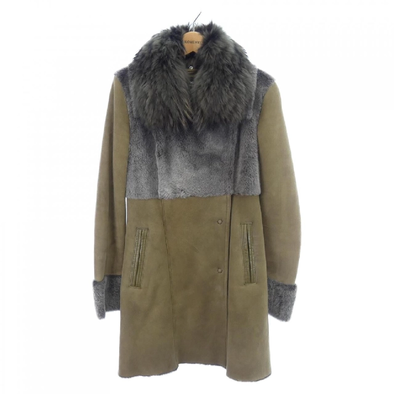 RITSUKO SHIRAHAMA Áo khoác lông cừu - Hàng hiệu Authentic 820815