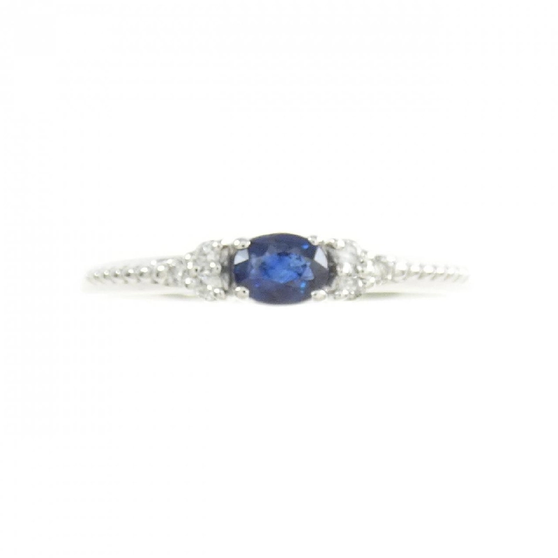 Nhẫn Sapphire K18WG 0.17CT 667650