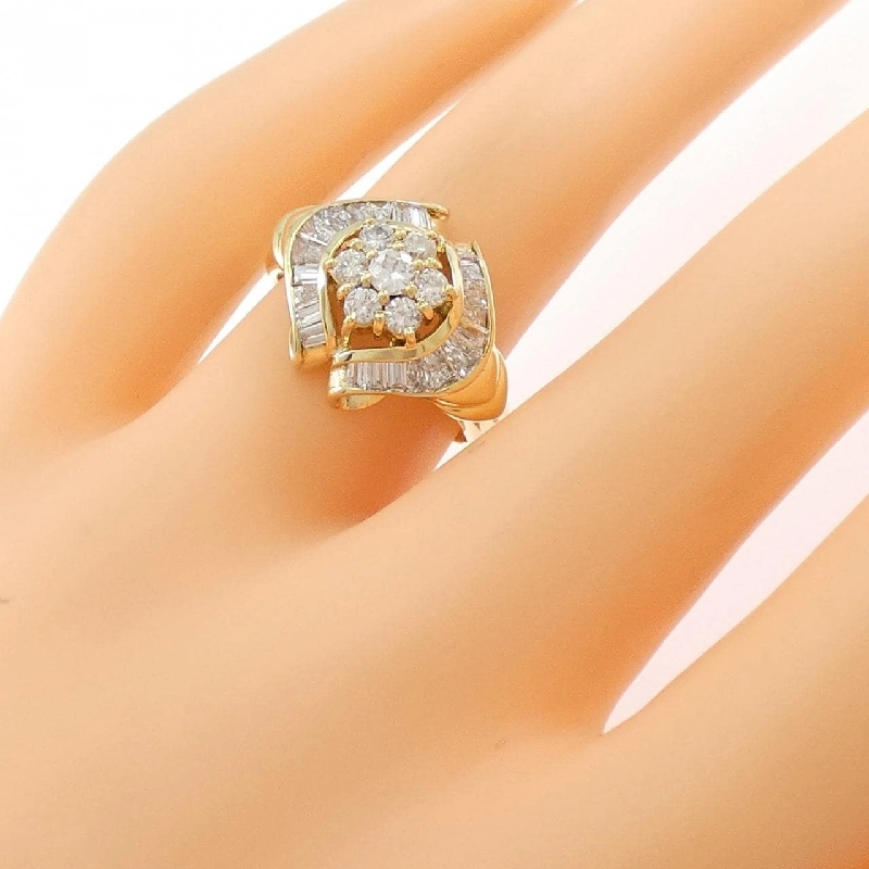 Nhẫn kim cương 750YG 1.12CT - Hàng hiệu Authentic 852700