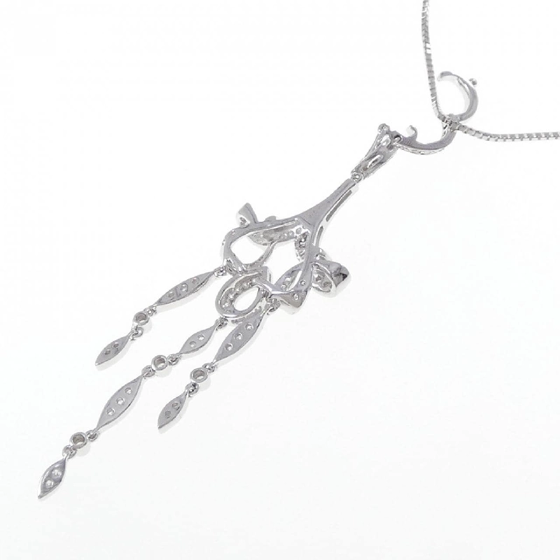 K18WG Dây chuyền kim cương 0.78CT - Hàng hiệu Authentic 859736