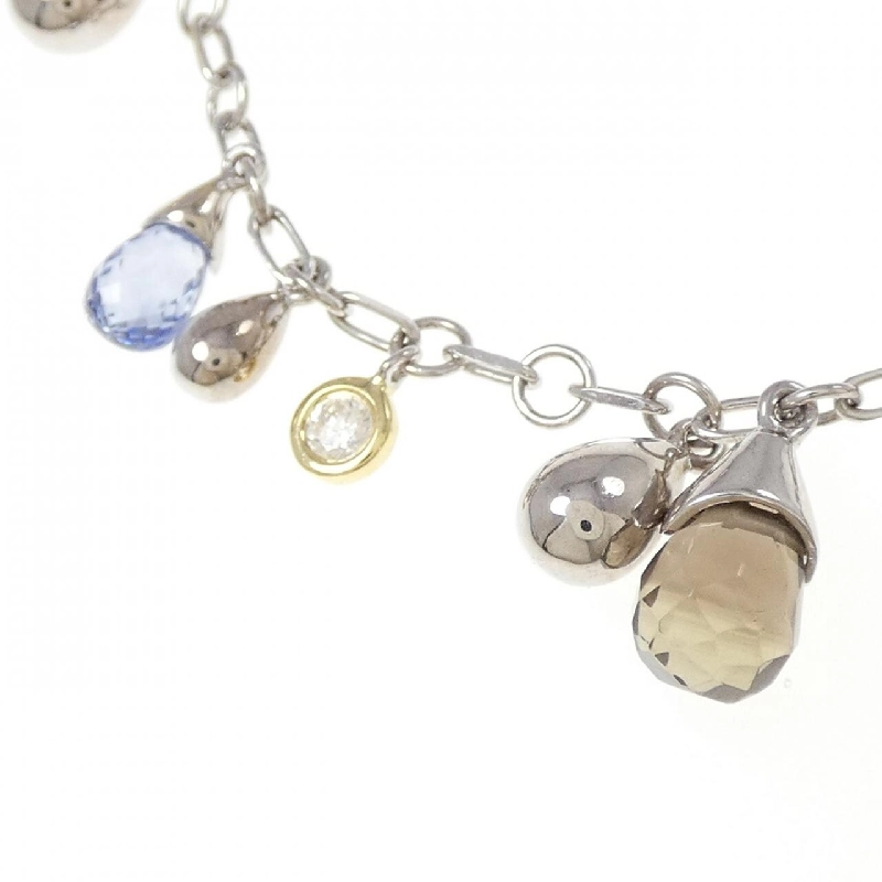 K18WG/K18YG Mặt dây chuyền đá màu - Hàng hiệu Authentic 865884