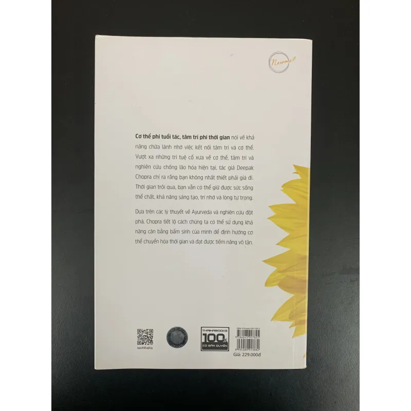 (Sách cũ) Cơ thể phi tuổi tác, tâm trí phi thời gian - Deepak Chopra, M.D. 971722