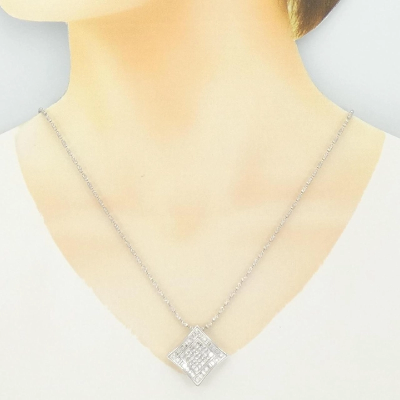 K18WG Dây chuyền kim cương 2.03CT - Hàng hiệu Chính hãng 846691