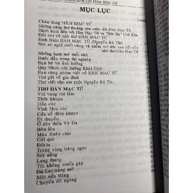 Hành Trình Đến Với Hàn Mạc Tử- Dzũ Kha (sưu tầm và biên soạn)- NXB Công An ND 2013 444839