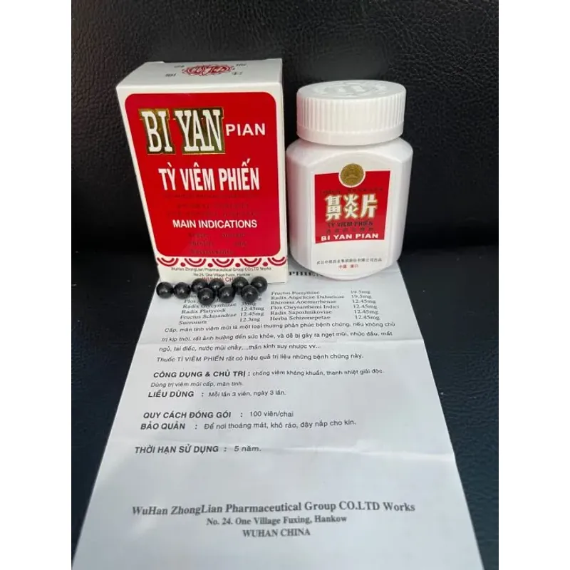 Tỷ Viêm Phiến TQ 100 Viên 722780