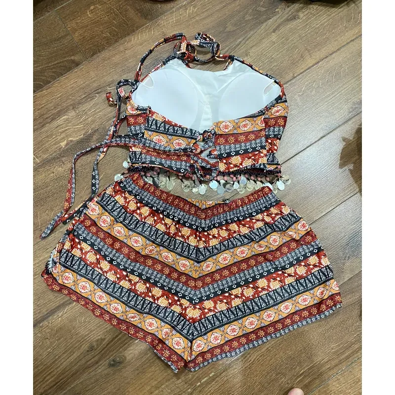 ĐỒ BƠI NỮ THỔ CẨM 3 MẢNH - MỚI 99% 591307