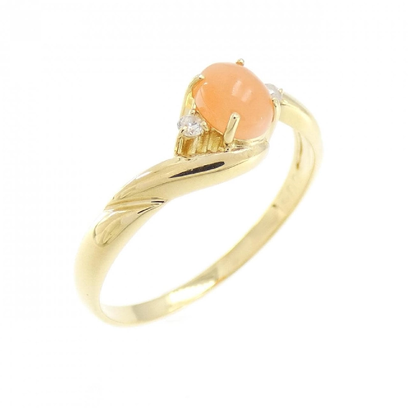 Nhẫn san hô K18YG 672517