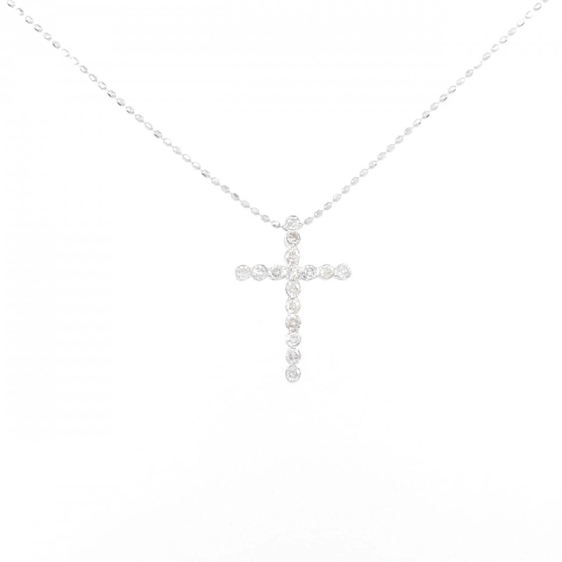 Dây chuyền kim cương K18WG/750WG - Hàng hiệu Authentic 0.30CT 863117