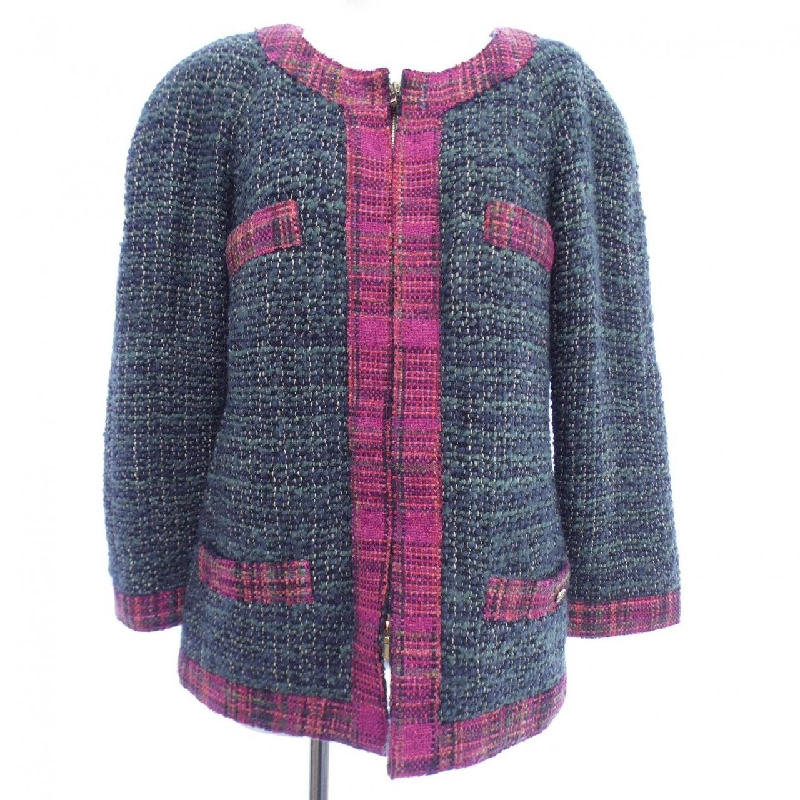 Áo khoác không cổ CHANEL 633317