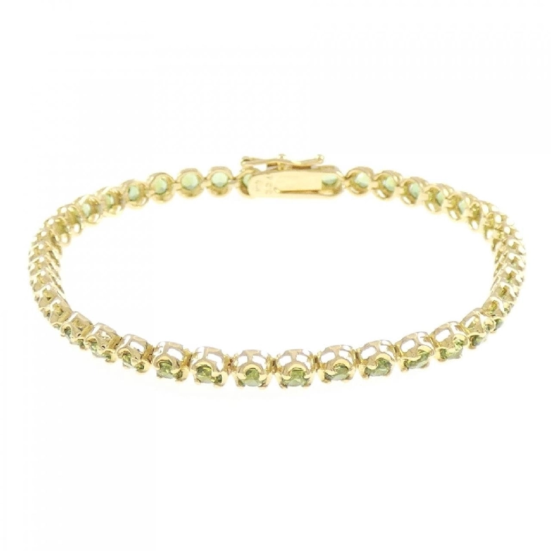 K18YG Peridot Bracelet 3.24CT - Hàng hiệu Authentic 873653