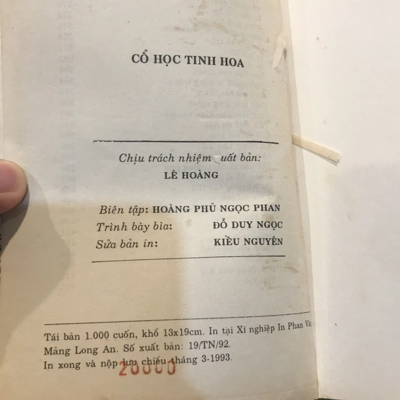 CỔ HỌC TINH HOA (XB 1992) 494845