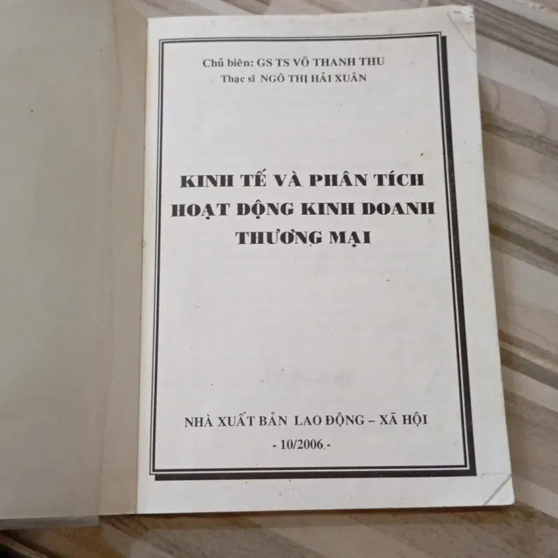 Kinh tế & Phân tích hoạt động kinh doanh thương mại  971282