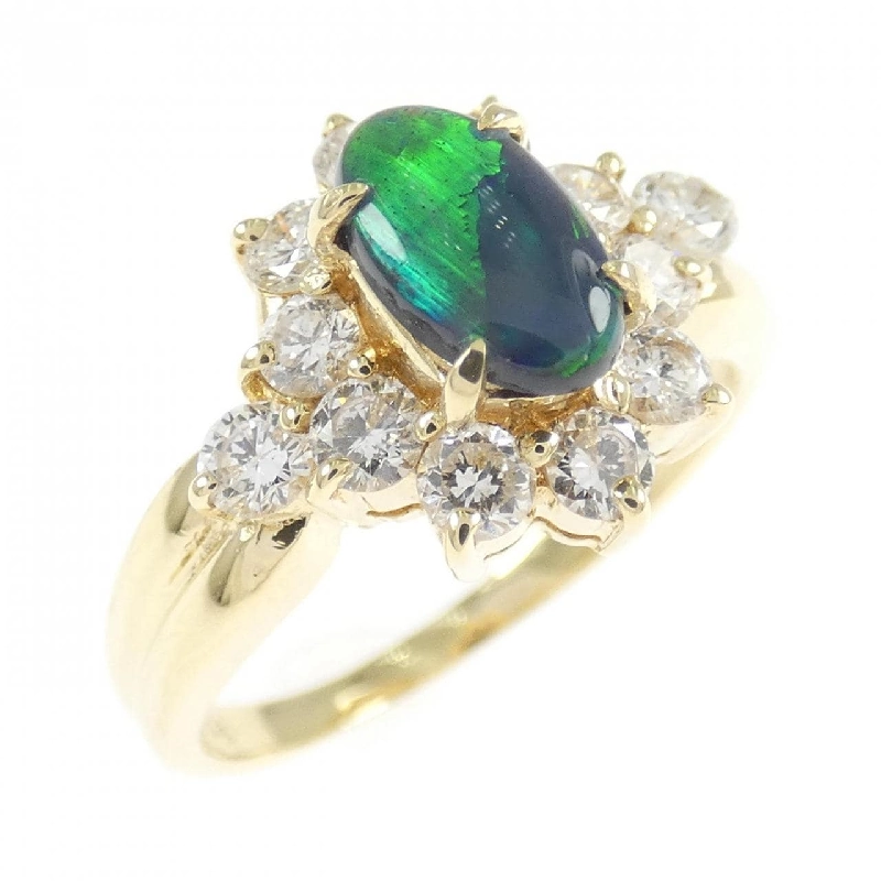 Nhẫn Opal Đen K18YG 0.48CT - Hàng hiệu Chính hãng 850904