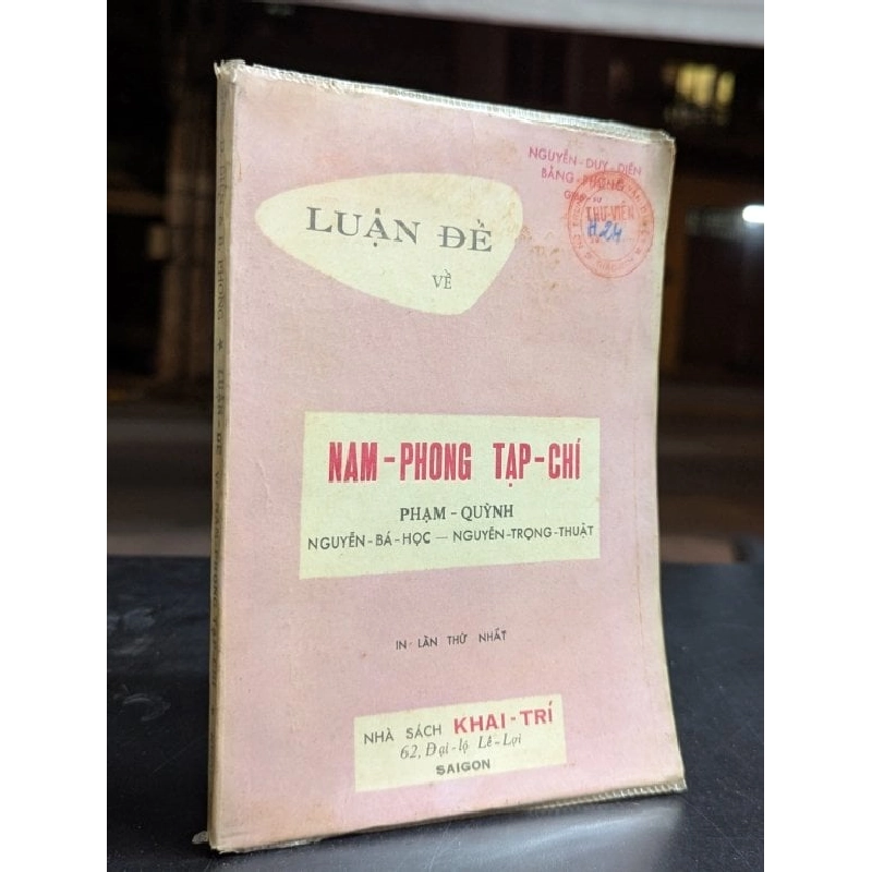 Luận đề về nam phong tạp chí - Nguyễn Duy Diễn & Bằng Phong 538036