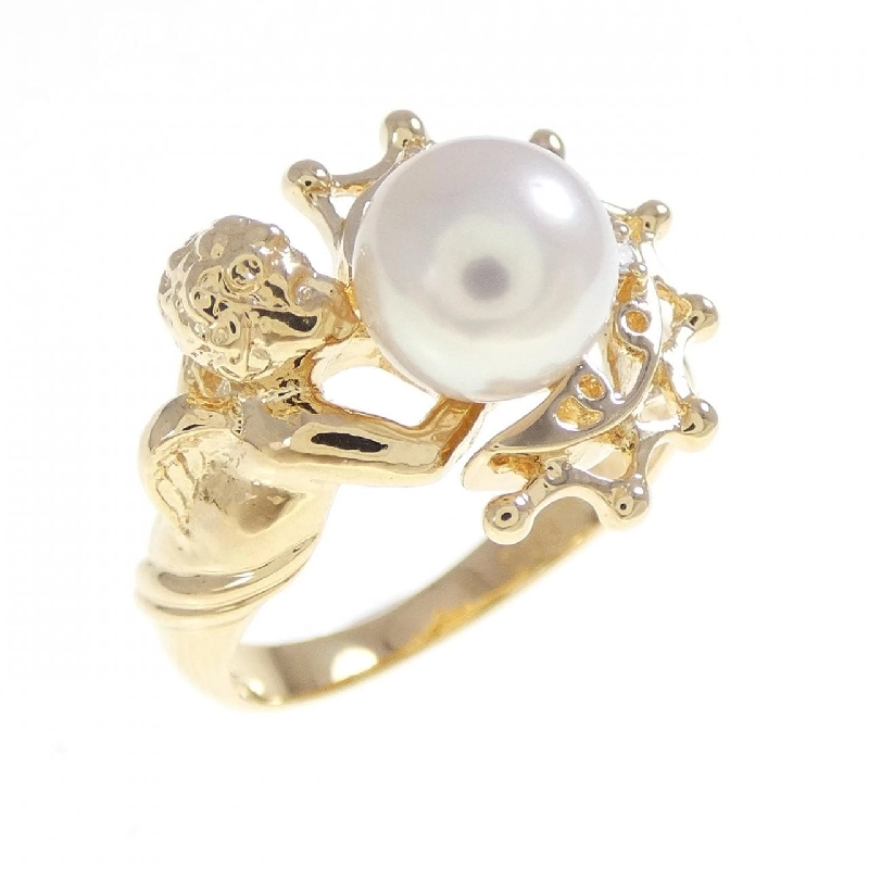 Nhẫn ngọc trai Akoya K18YG 7.2mm - Hàng hiệu Chính hãng 849860