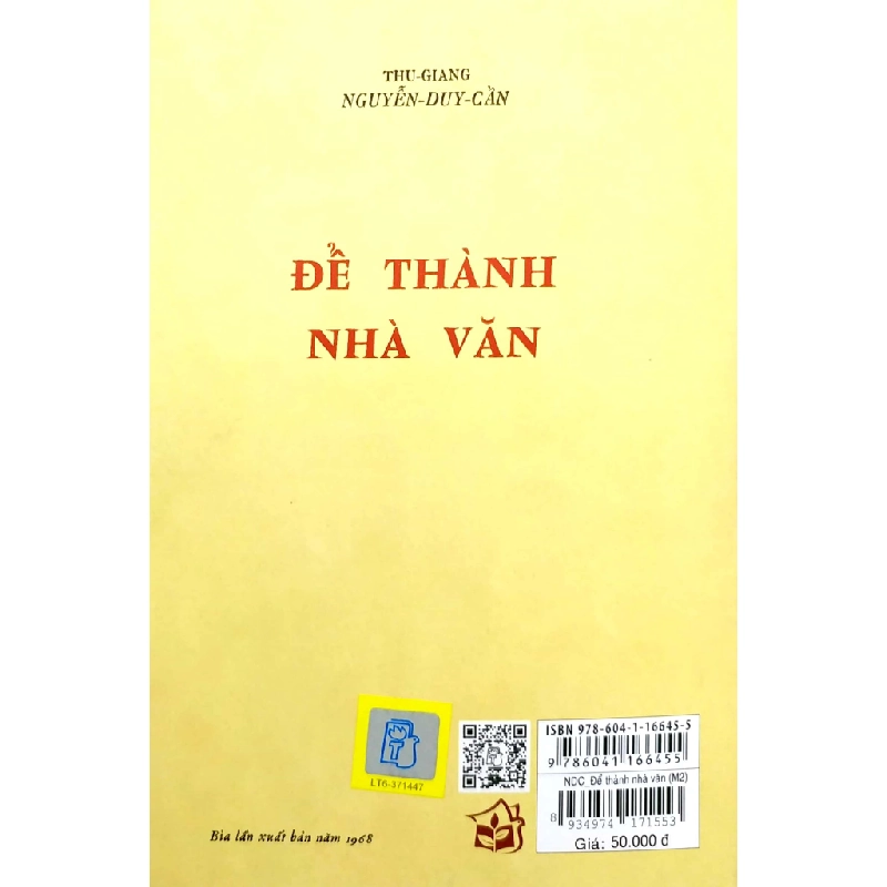 Để Thành Nhà Văn - Thu Giang Nguyễn Duy Cần 295047