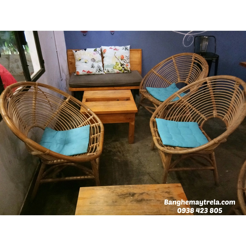 Ghế đơn mây tròn 462683