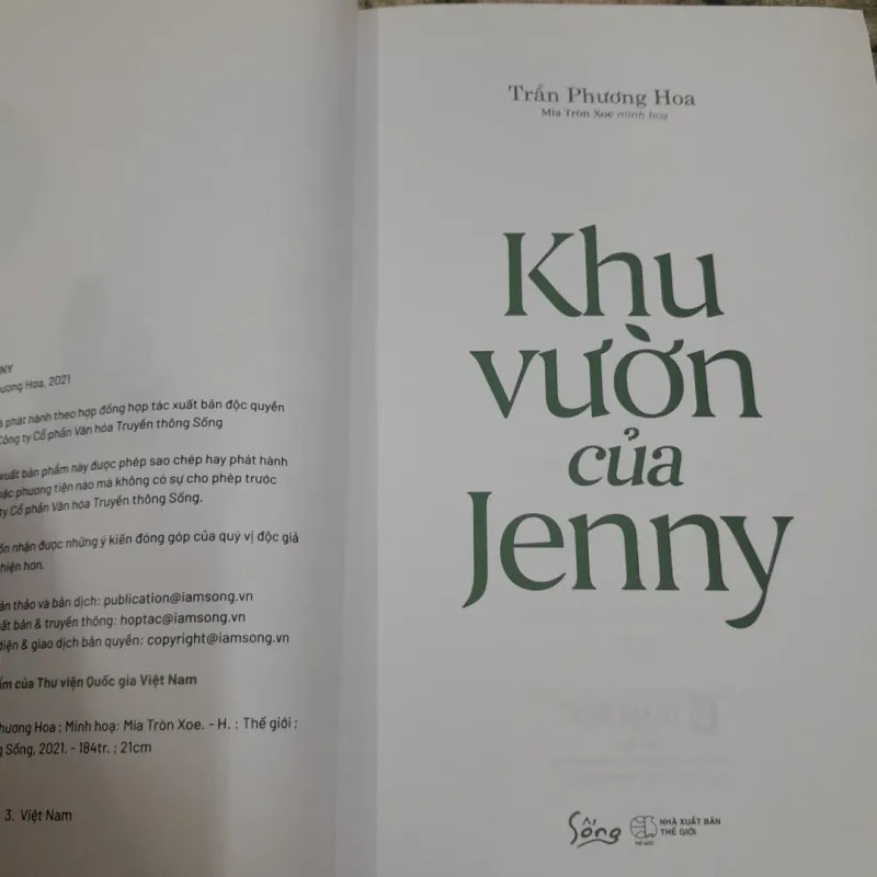 Tản văn Trần Phương Hoa- Khu vườn của Jenny. 790569