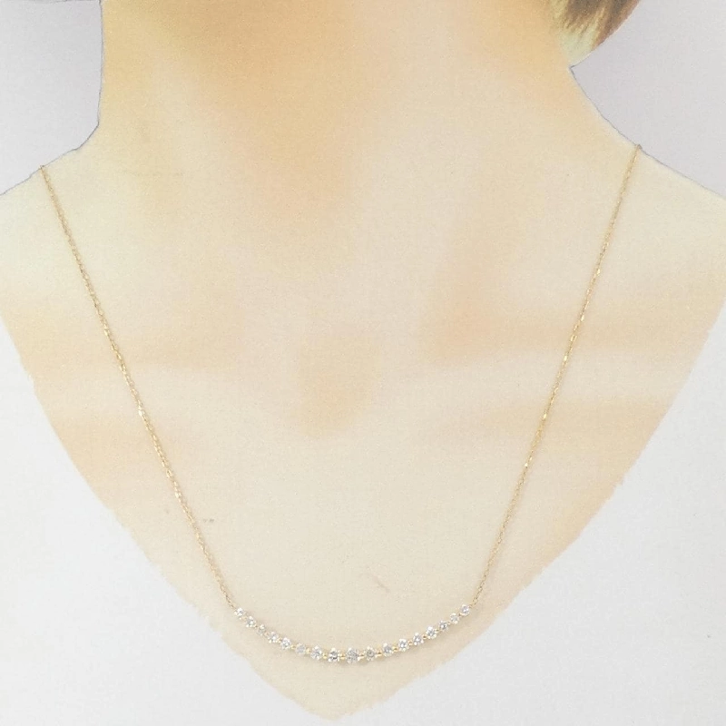 K18YG Dây chuyền kim cương 1.00CT - Hàng hiệu Chính hãng 847821