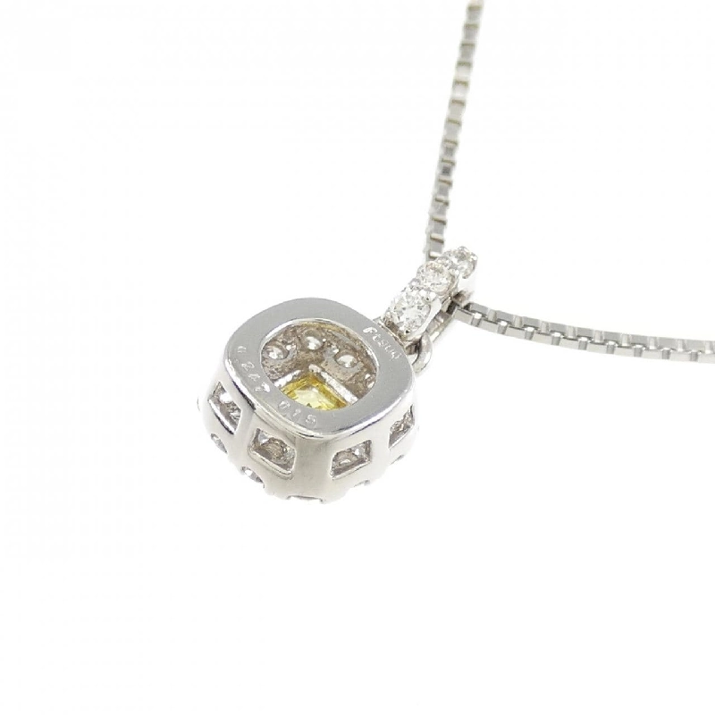 Dây chuyền kim cương PT900/PT850 0.247CT FVY VS2 cắt hình fancy - Hàng hiệu Authentic 874426