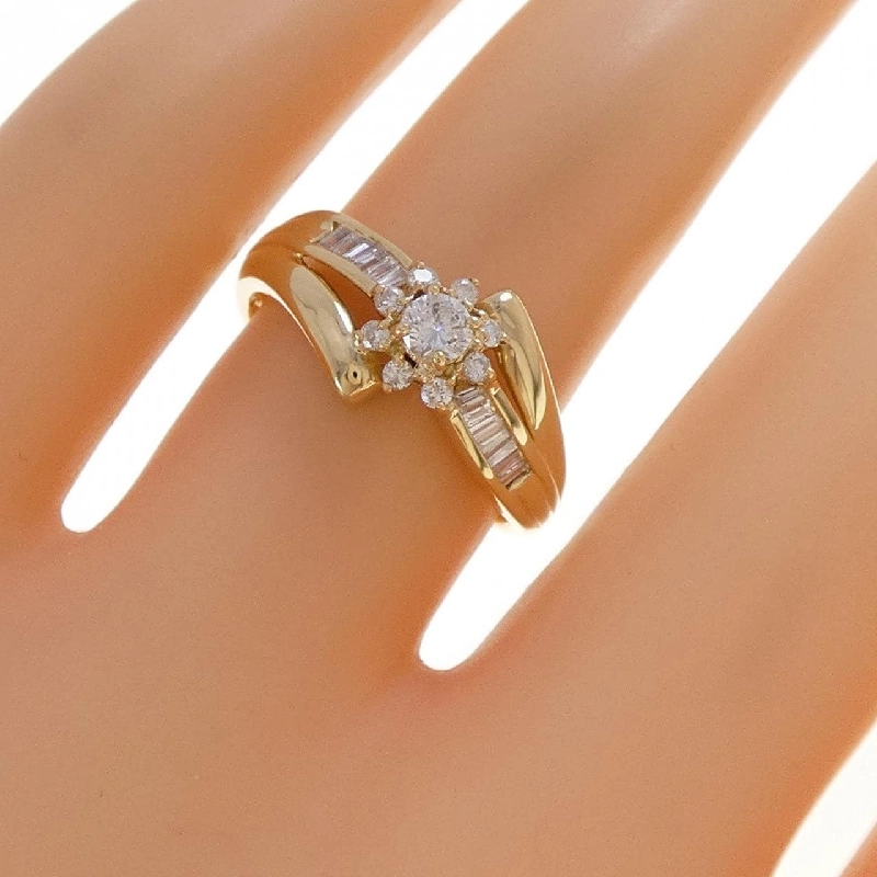Nhẫn kim cương K18YG 0.16CT - Hàng hiệu Authentic 850939