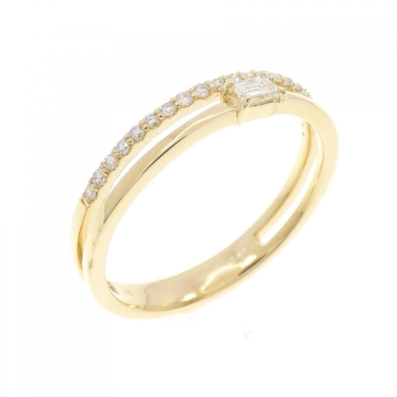 【Sản phẩm mới】Nhẫn kim cương K18YG 0.17CT 671444